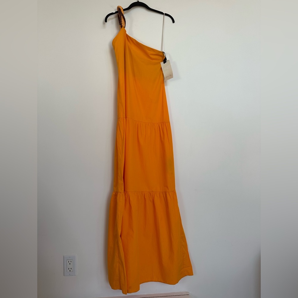 ❌SOLD❌ Johanna Ortiz Volcanic Dreams Maxi Dress in Monk Orange Size 0 NEW NWT - Picture 2 of 13